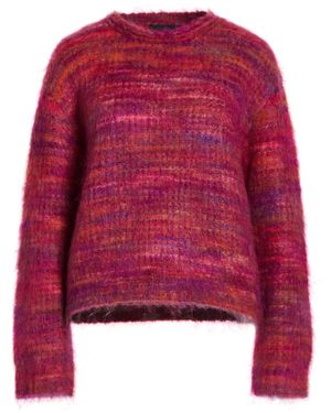 Roberto Collina Sweater Merino Wool, Mohair Wool, Polyamide - Red