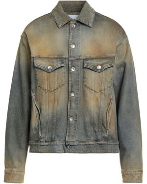 MSGM Denim Outerwear Cotton, Elastane - Green