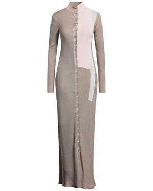 Fendi Silk Mohair Wool Knit Maxi Dress - Multicolour