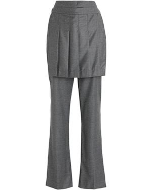 Fendi Trousers Wool - Grey