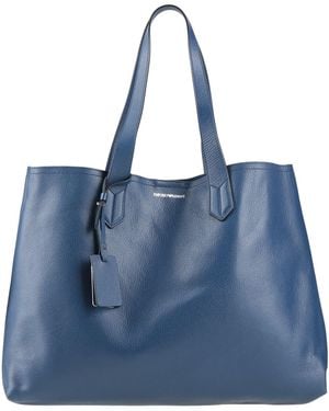 Emporio Armani Handbag Cow Leather - Blue