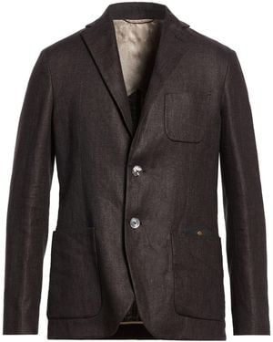 Agnona Midnight Blazer Linen - Black