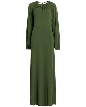 Semicouture Maxi Dress Acetate, Silk - Green