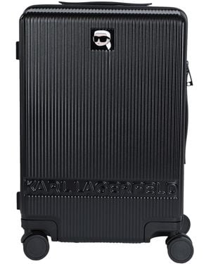 Karl Lagerfeld Wheeled Luggage - Black