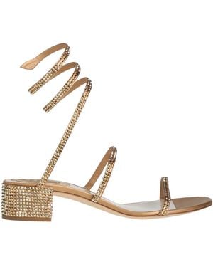 Rene Caovilla Sandals - Metallic