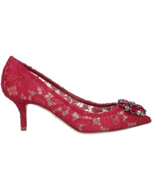 Dolce & Gabbana Pumps Viscose, Cotton, Polyamide - Pink