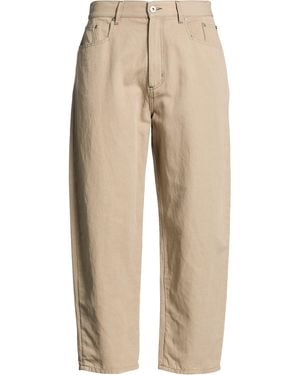 Aion Khaki Pants Cotton, Linen - Natural