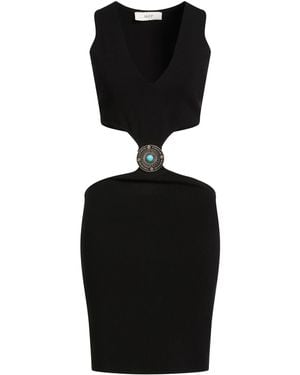 Akep Mini Dress Ecovero Viscose, Polyester - Black