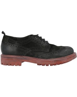 Moma Lace-Up Shoes Leather - Black