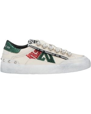 Emanuélle Vee Cream Trainers Leather - White