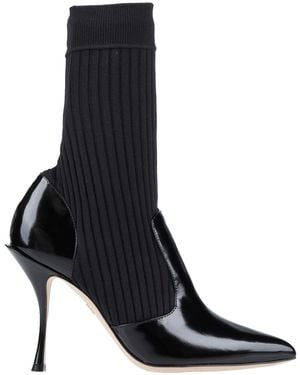 Dolce & Gabbana Ankle Boots Calfskin, Polyester - Black