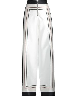 Calcaterra Ivory Pants Polyester - White