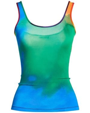 Rabanne Tank Top Cupro, Elastane - Green