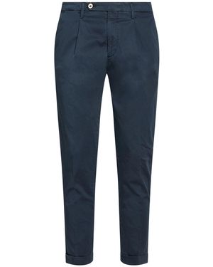 MICHELE CARBONE Pants Cotton, Elastane - Blue