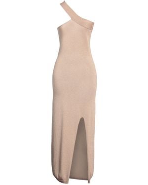Akep Sand Maxi Dress Viscose, Polyamide, Polyester - Natural