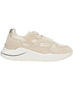 Date Sneakers Textile Fibers, Leather - Natural