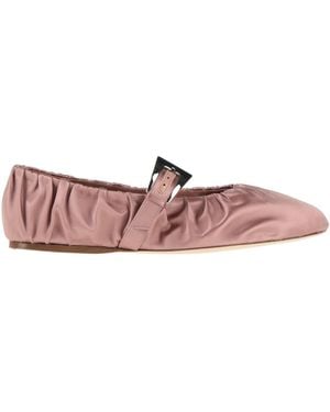 Paris Texas Ballet Flats Textile Fibers - Pink