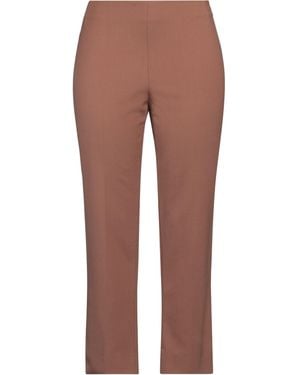 Giorgio Grati High-Waisted Tapered Wool-Blend Pants - Brown