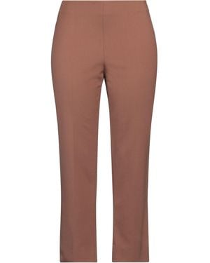 Giorgio Grati High-Waisted Tapered Wool-Blend Trousers - Brown