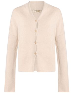 Gentry Portofino Cardigan Cashmere - White