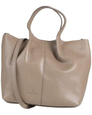 Il Bisonte Taupe Cross-Body Bag Leather - Natural