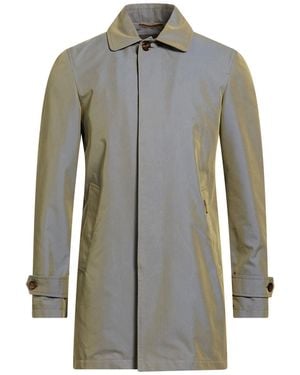 Moorer Overcoat & Trench Coat Cotton, Elastane - Gray
