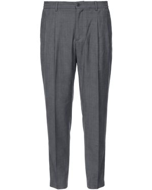 Briglia 1949 Charcoal Trousers Virgin Wool, Polyester, Elastane - Grey