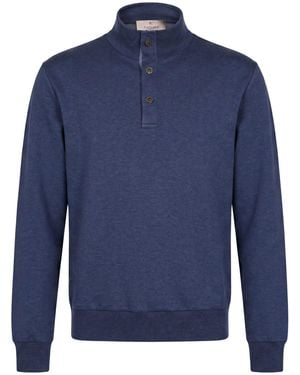 Canali Sweatshirt Cotton, Elastane - Blue