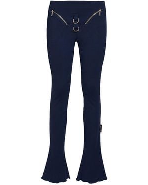 Off-White c/o Virgil Abloh Midnight Trousers Viscose, Polyamide, Elastane - Blue