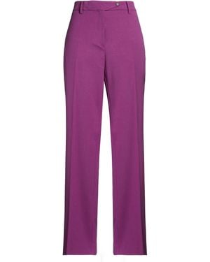 N°21 Mauve Trousers Polyester, Wool, Elastane - Purple