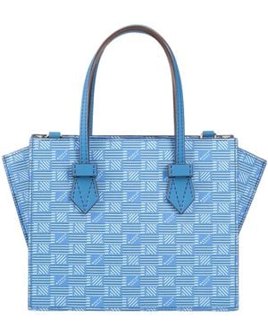 Moreau Paris Bregancon Stand Up -- Handbag Leather - Blue