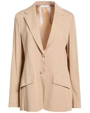 Carla G Sand Blazer Acetate, Viscose, Elastane - Natural