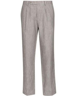 Bikkembergs Pants Linen - Gray