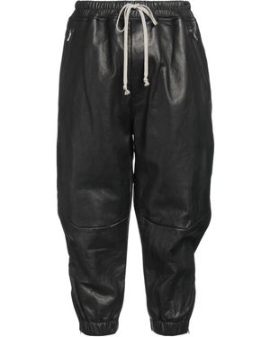 Rick Owens Trousers Lambskin - Black