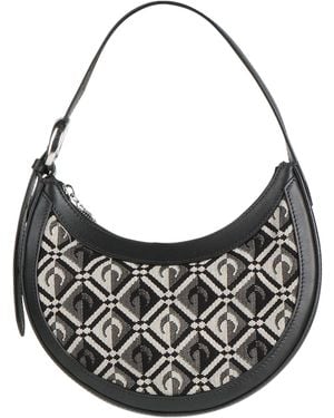 Marine Serre Handbag Leather, Textile Fibers - Black