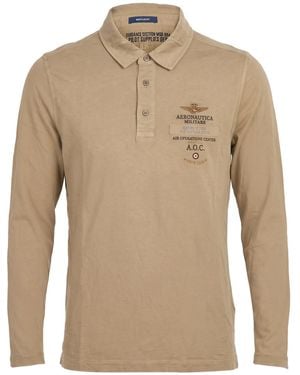 Aeronautica Militare Military Polo Shirt Cotton - Natural