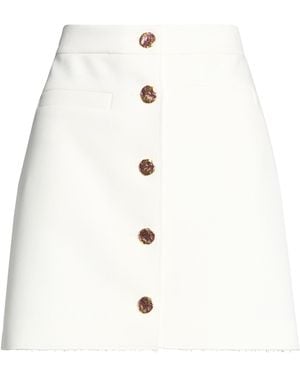 MSGM Mini Skirt Polyester, Viscose, Elastane - White