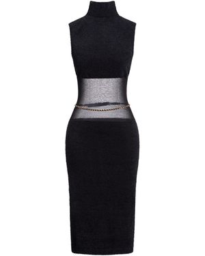 Elisabetta Franchi Midi Dresses - Black