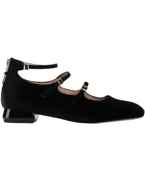 Emanuélle Vee Ballet Flats Textile Fibres - Black