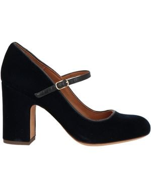 Chie Mihara Midnight Pumps Soft Leather, Textile Fibers - Black