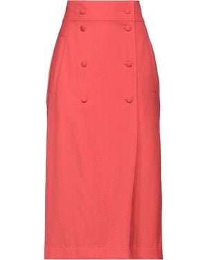 Rochas Midi Skirt - Red