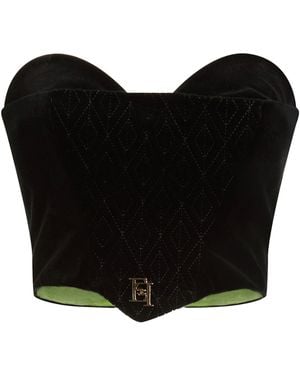 Elisabetta Franchi Top - Black