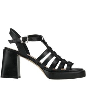 Janet & Janet Sandals Leather - Black