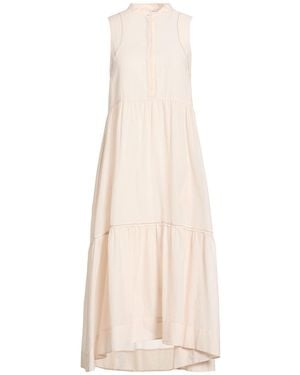 Peserico Blush Maxi Dress Cotton - Natural