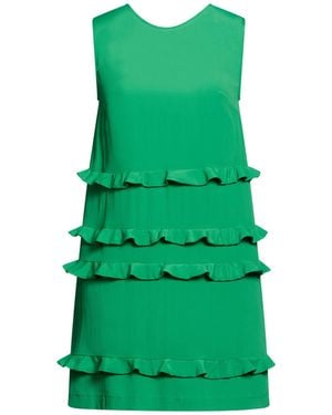 Suoli Mini Dress Acetate, Silk - Green