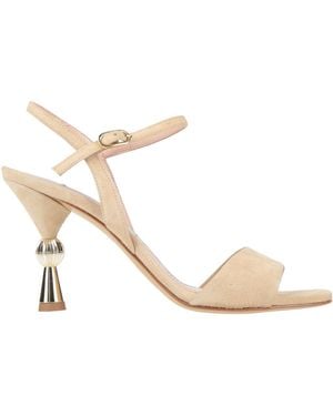 FRANCESCO SACCO Sandals Leather - Natural