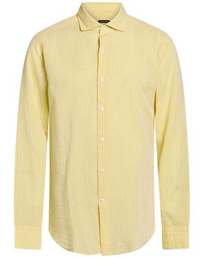 Savile Row Shirt Cotton, Linen - Yellow