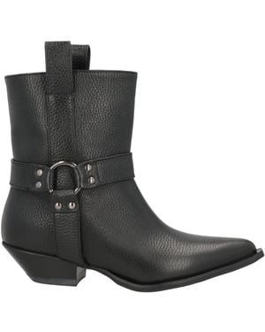 Manila Grace Botines de caña alta - Negro