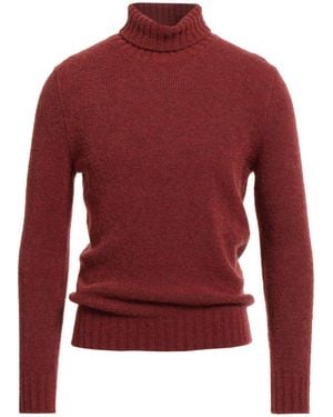 La Fileria Rollkragenpullover - Rot