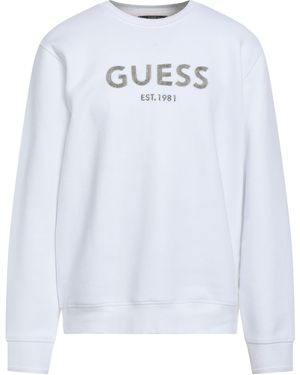 Guess Sweatshirt Cotton, Polyester - White